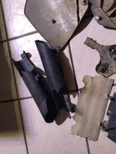 Load image into Gallery viewer, 2001 KTM 250 EXC SX Side Number Plate Plastics Silver fork guards frame guard
