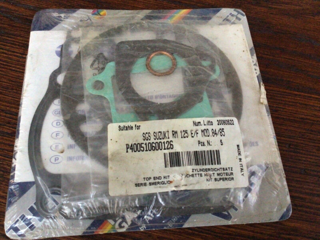 Top End Gasket Set for Suzuki RM125, 1984-1985 - NEW - RM 125