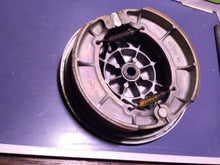 Load image into Gallery viewer, 2006 Yamaha XV650 XV 650 V-Star&#39; rear wheel hub drum brake plate
