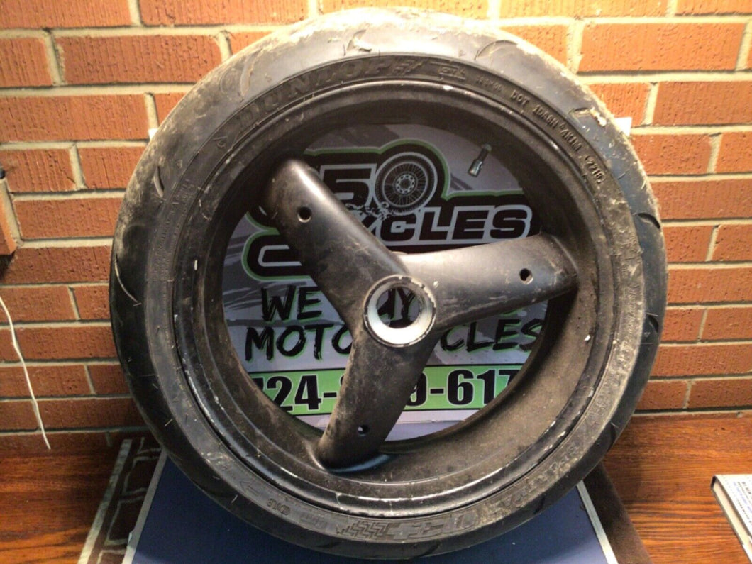 2000 97-01 Triumph 955 Speed Triple Rear Back Wheel Rim Straight True 17x6 OEM