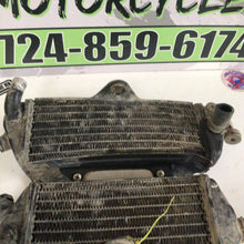 Load image into Gallery viewer, 1998 95-06 KDX200 KDX 200 OEM Radiator Coolant Reservoir Set Fill Cap Fins
