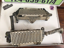 Load image into Gallery viewer, 1998 95-06 KDX200 KDX 200 OEM Radiator Coolant Reservoir Set Fill Cap Fins
