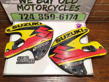 Load image into Gallery viewer, 1996-  2000 Suzuki RM250 or RM125 Motocross Radiator Shrouds rad scoops
