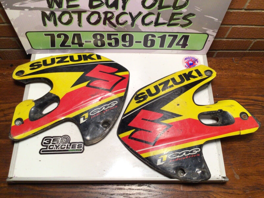 1996-  2000 Suzuki RM250 or RM125 Motocross Radiator Shrouds rad scoops