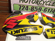 Load image into Gallery viewer, 1996-  2000 Suzuki RM250 or RM125 Motocross Radiator Shrouds rad scoops
