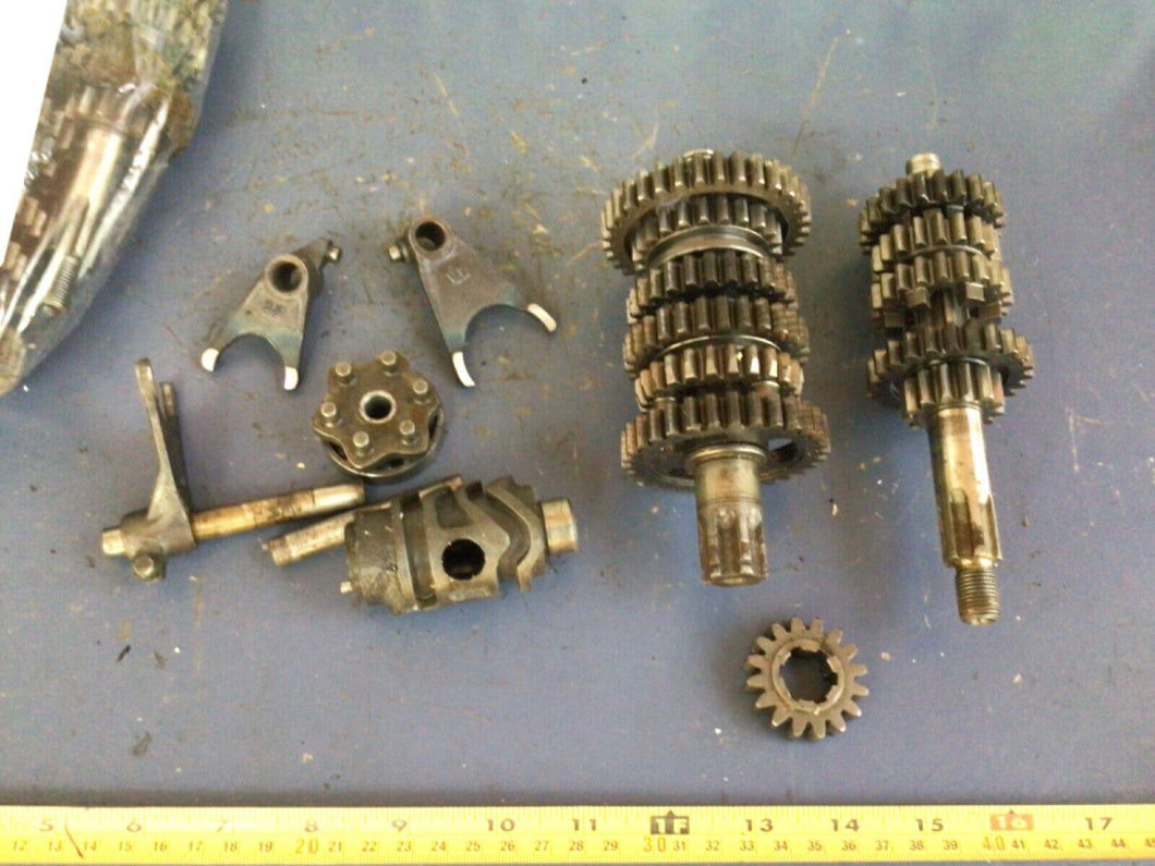 1996 1997 Kawasaki Kx80 Transmission Complete Gears Shafts Drum Forks