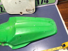 Load image into Gallery viewer, 1995 1996 Kawasaki KX 80 Rear Fender Plastic KX80 number plate front
