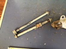 Load image into Gallery viewer, 2000 Honda XR 100R Foot Pegs Set Hardware Springs Rests swing arm bolt motor mou

