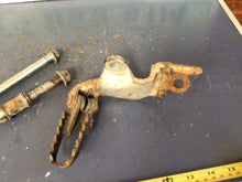 Load image into Gallery viewer, 2000 Honda XR 100R Foot Pegs Set Hardware Springs Rests swing arm bolt motor mou

