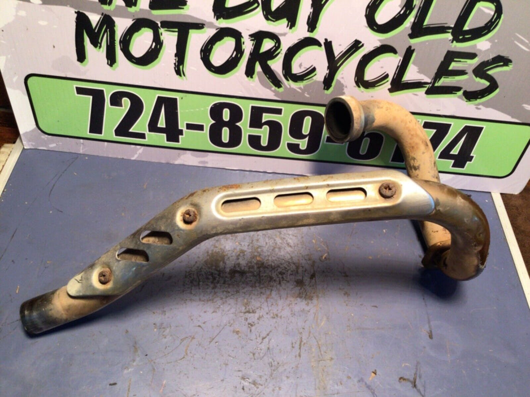 1996 Yamaha XT225 Exhaust header head pipe & Heat Shield
