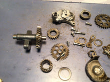 Load image into Gallery viewer, 1984 Honda XL250R right side gears oil pump counter balance gear idler secondary
