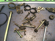Load image into Gallery viewer, 1987 Honda XL600 R OEM misc chassis hardware bolts swing arm bolt fork clamps di
