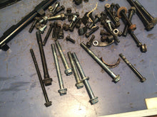 Load image into Gallery viewer, 1987 Honda XL600 R OEM misc engine top end hardware bolts guides timing drain
