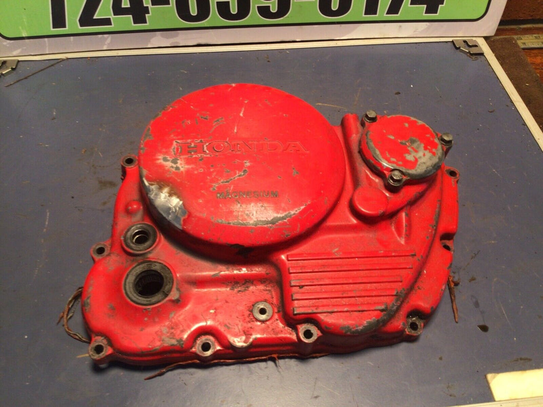 1986 1987 Honda XL600R XL600 R Right Crankcase Clutch Oil Filter Cover repaired