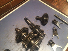 Load image into Gallery viewer, 1987-1992 Honda Trx250x Oem Transmission tranny gears shift forks
