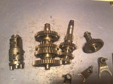 Load image into Gallery viewer, 1987-1992 Honda Trx250x Oem Transmission tranny gears shift forks
