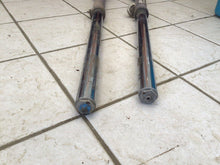 Load image into Gallery viewer, 95 KTM 250 300 EXC MXC SX OEM FRONT FORKS RIGHT LEFT FORK TUBES TREES 250SX
