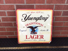 Load image into Gallery viewer, Yuengling Lager Metal Beer Sign Pottsville PA 2003 Original Traditional Bar Pub
