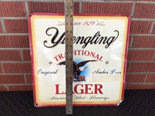 Load image into Gallery viewer, Yuengling Lager Metal Beer Sign Pottsville PA 2003 Original Traditional Bar Pub
