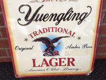 Load image into Gallery viewer, Yuengling Lager Metal Beer Sign Pottsville PA 2003 Original Traditional Bar Pub

