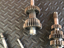Load image into Gallery viewer, 1990 Kawasaki KX250 OEM Transmission Shaft Input Output Gears Gearbox Tranny
