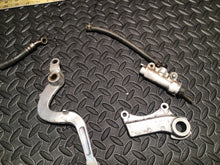 Load image into Gallery viewer, 1990 90 KAWASAKI KX125 KX250 KX 125 250 OEM REAR BRAKE MASTER CYLINDER &amp; LINE
