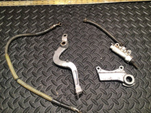 Load image into Gallery viewer, 1990 90 KAWASAKI KX125 KX250 KX 125 250 OEM REAR BRAKE MASTER CYLINDER &amp; LINE
