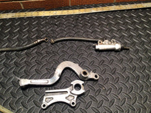 Load image into Gallery viewer, 1990 90 KAWASAKI KX125 KX250 KX 125 250 OEM REAR BRAKE MASTER CYLINDER &amp; LINE
