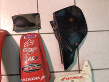 Load image into Gallery viewer, 1989 Honda CR125 Plastics Front Fender Rear Fender Number Plate Side Cover
