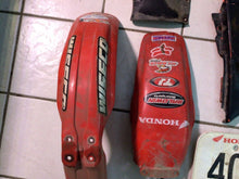 Load image into Gallery viewer, 1989 Honda CR125 Plastics Front Fender Rear Fender Number Plate Side Cover
