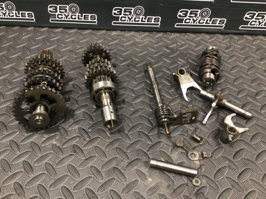 91 Suzuki DR350 DR 350 Transmission Gearbox Shaft Gears Tranny 1991