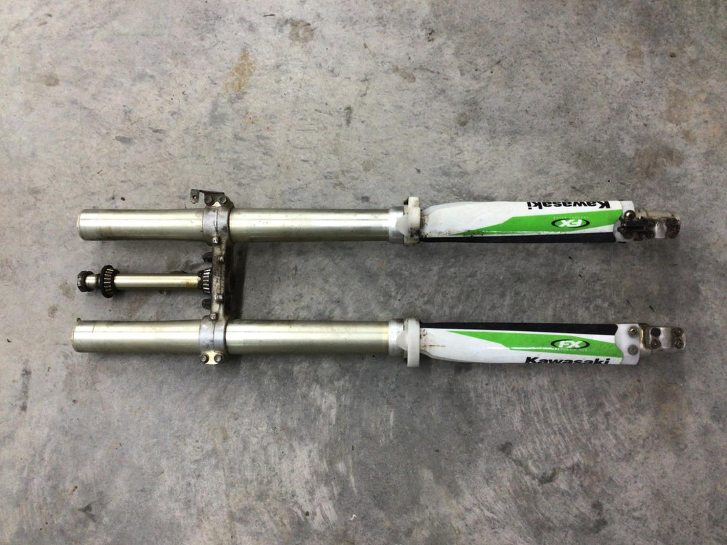 1997 KAWASAKI KX125 OEM FRONT FORKS FORK SUSPENSION PAIR SHOCKS SET