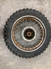 Load image into Gallery viewer, KTM SX 50 1997 10&quot; FRONT WHEEL JR COMPLETE W/ tire rusty rim solid
