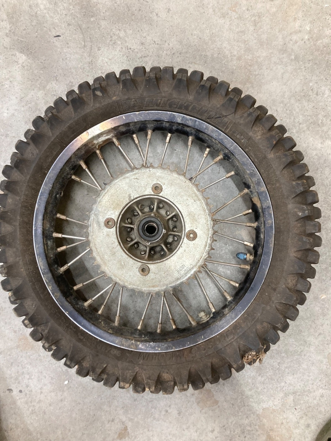 2008 86-20 RM85 RM80 J14X1.60 REAR WHEEL HUB ROTOR BRAKE 14” 64111-02B43