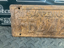 Load image into Gallery viewer, 1938 Pennsylvania License Plate  heavy patina Penna PA Chevy Ford Chevrolet
