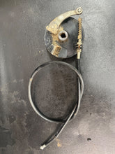 Load image into Gallery viewer, 2001 - 2013 HONDA XR100 R CRF100 OEM FRONT BRAKE  PANEL SHOE SET ARM NEEDS SHOES
