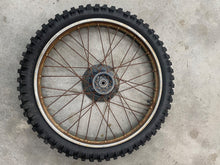 Load image into Gallery viewer, 85-13 HONDA XR 100 CRF 100 XR 100R CRF 100F OEM FRONT WHEEL FRONT RIM RUSTY
