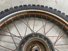 Load image into Gallery viewer, 85-13 HONDA XR 100 CRF 100 XR 100R CRF 100F OEM FRONT WHEEL FRONT RIM RUSTY
