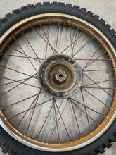Load image into Gallery viewer, 85-13 HONDA XR 100 CRF 100 XR 100R CRF 100F OEM FRONT WHEEL FRONT RIM RUSTY
