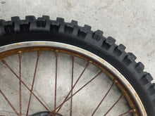 Load image into Gallery viewer, 85-13 HONDA XR 100 CRF 100 XR 100R CRF 100F OEM FRONT WHEEL FRONT RIM RUSTY
