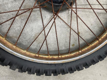 Load image into Gallery viewer, 85-13 HONDA XR 100 CRF 100 XR 100R CRF 100F OEM FRONT WHEEL FRONT RIM RUSTY
