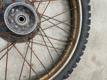 Load image into Gallery viewer, 85-13 HONDA XR 100 CRF 100 XR 100R CRF 100F OEM FRONT WHEEL FRONT RIM RUSTY

