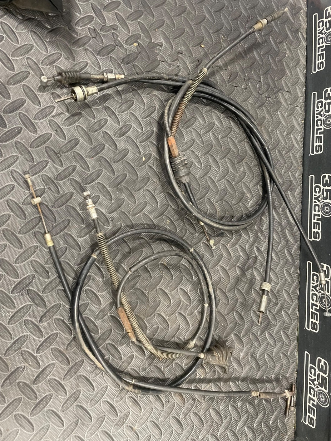 Decompression Brake Throttle Speedometer Clutch Cable For Yamaha XT500 1976-1981