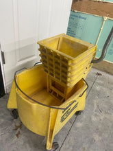 Load image into Gallery viewer, 26 Quart Commercial Mop Bucket Side Press Wringer on Wheels House Cleaning
