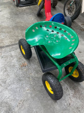 Load image into Gallery viewer, Garden Cart Rolling Workseat with Wheels  Gardening Stool for Planting  360 Deg
