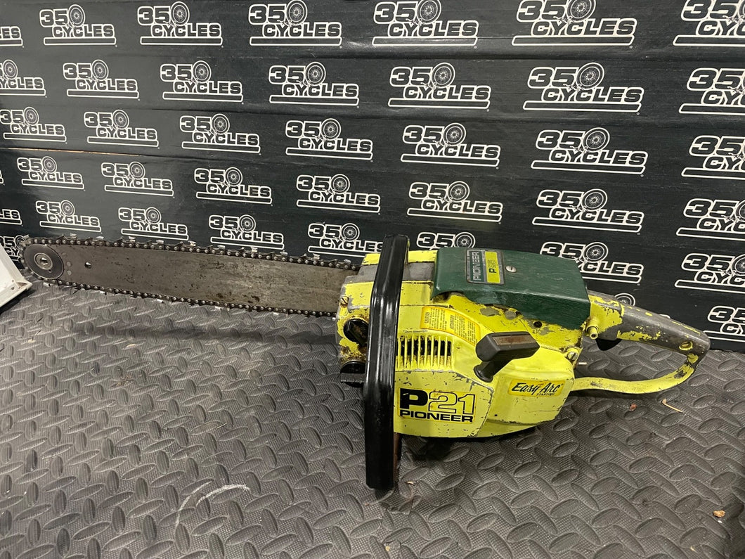 Pioneer P21 Chainsaw Runs - Needs carb cleaned!