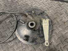 Load image into Gallery viewer, 1980 Yamaha XT 500 Enduro 500 OEM GOOD! Rear Brake Drum Lever Arm Plate Hub
