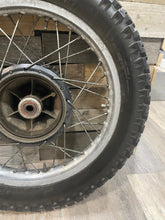 Load image into Gallery viewer, 1980 Yamaha XT500 XT 500 Rear Wheel Tire Rim Hub Assembly 1E6-25311-00-98
