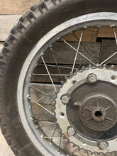 Load image into Gallery viewer, 1980 Yamaha XT500 XT 500 Rear Wheel Tire Rim Hub Assembly 1E6-25311-00-98
