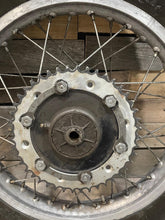 Load image into Gallery viewer, 1980 Yamaha XT500 XT 500 Rear Wheel Tire Rim Hub Assembly 1E6-25311-00-98

